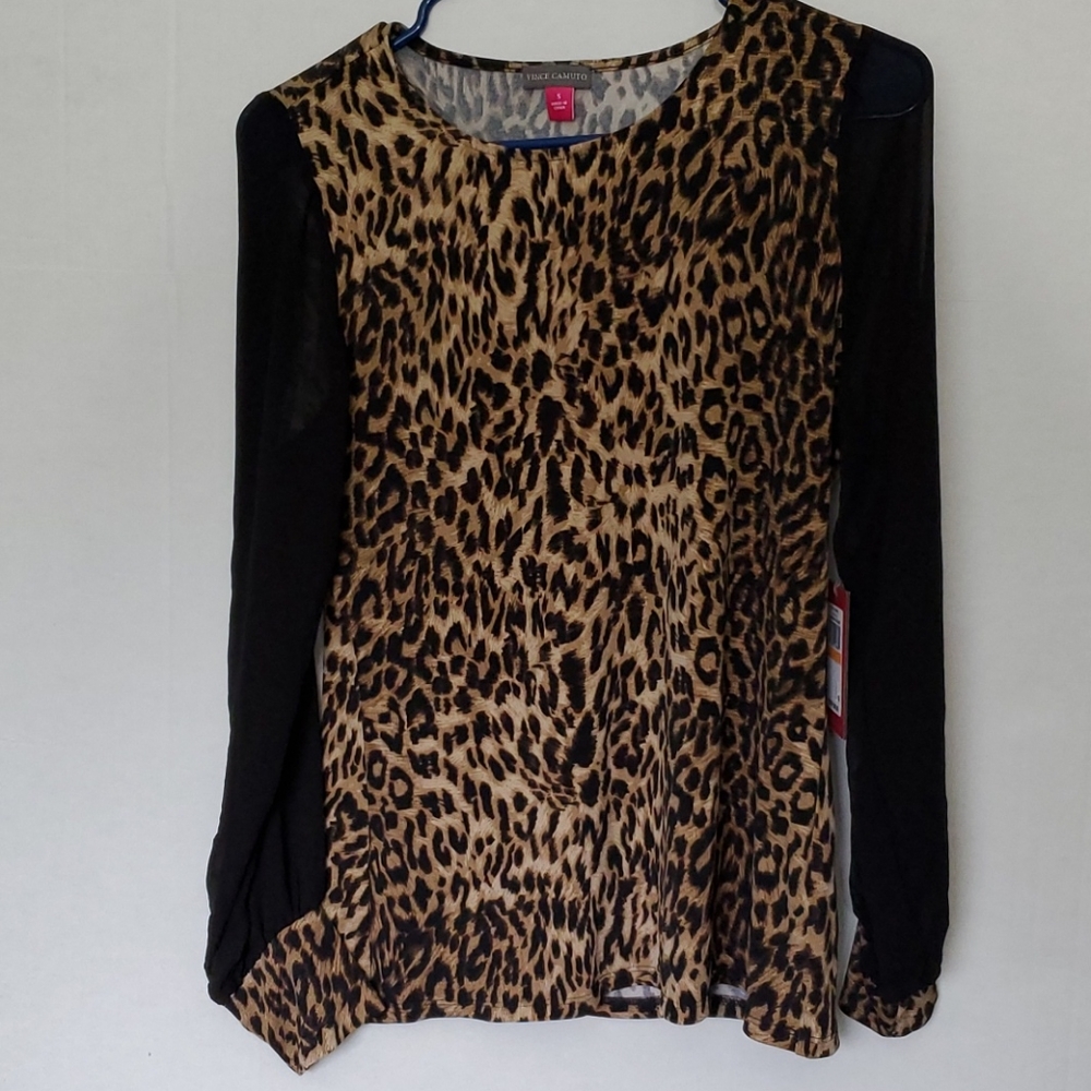 Vince Camuto animal print blouse